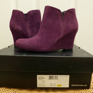 CROWN by BORN Purple Suede Faylan Slip-On Sz7.5M/W